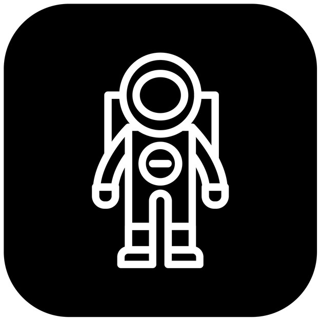 Ilustración vectorial de vuelo del astronauta