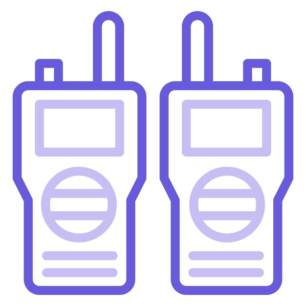 Vector ilustración vectorial del walkie-talkie