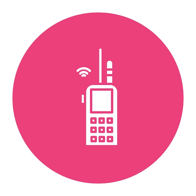 Ilustración vectorial del walkie-talkie