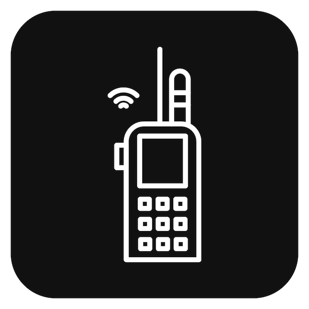 Vector ilustración vectorial del walkie-talkie