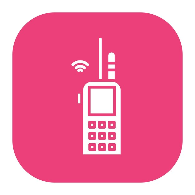 Ilustración vectorial del walkie-talkie