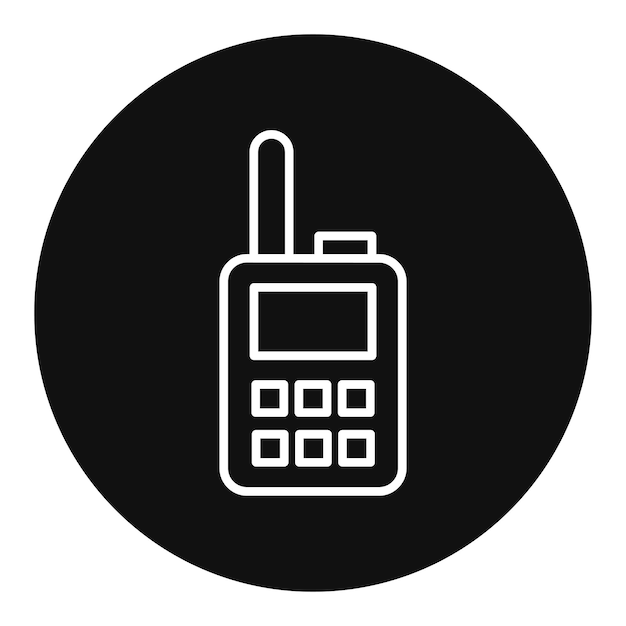 Ilustración vectorial del walkie-talkie