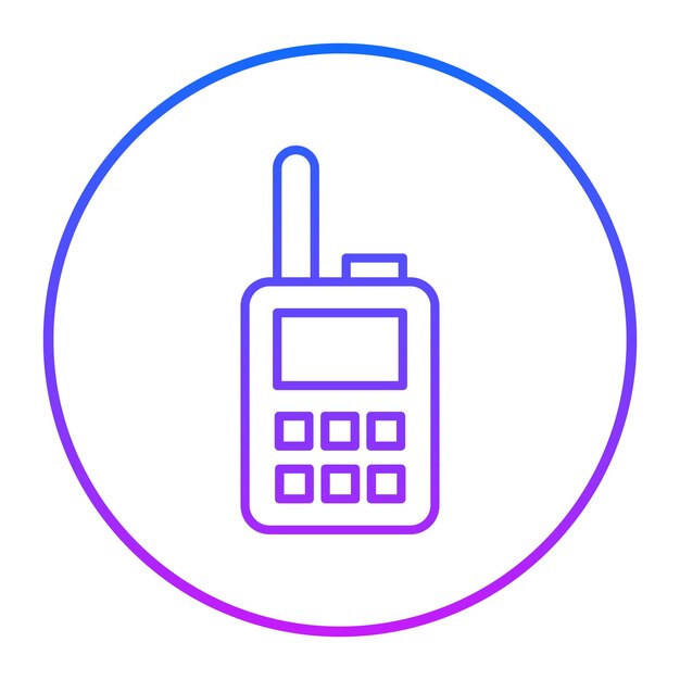 Ilustración vectorial del walkie-talkie