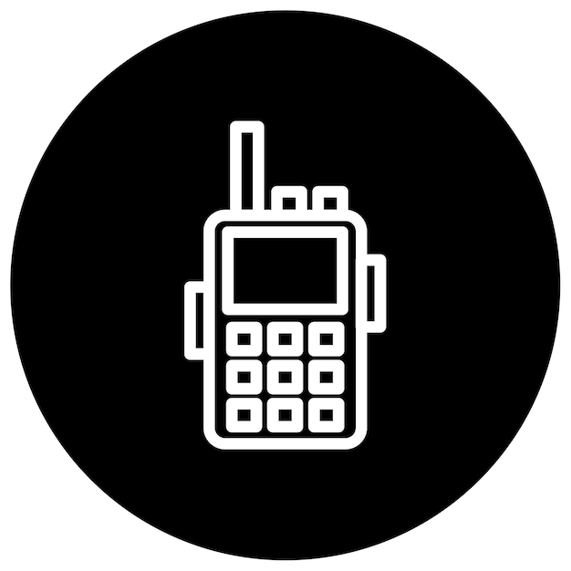 Ilustración vectorial del walkie-talkie