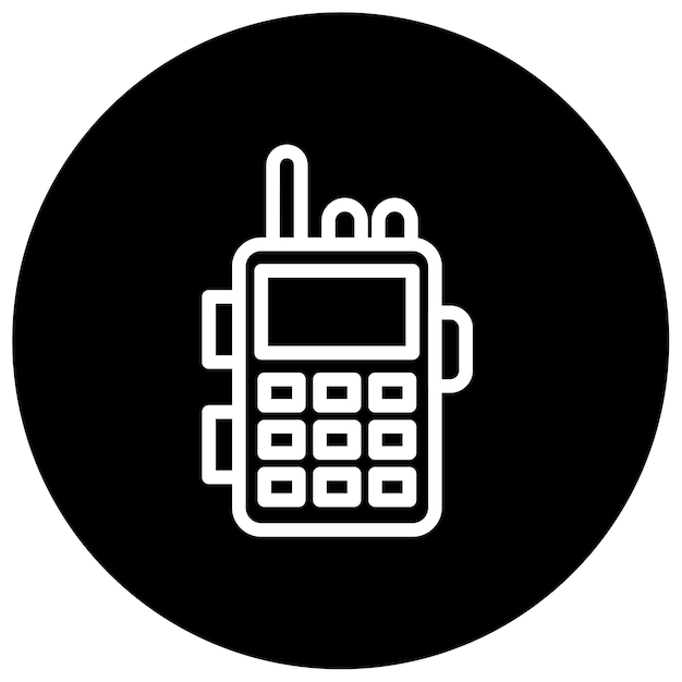 Ilustración vectorial del walkie-talkie