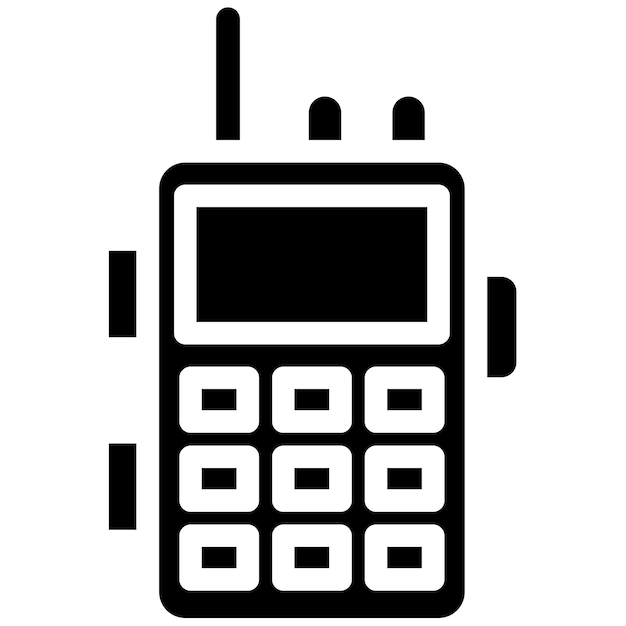 Ilustración vectorial del walkie-talkie