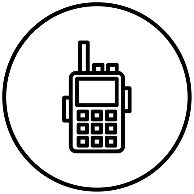 Ilustración vectorial del walkie-talkie