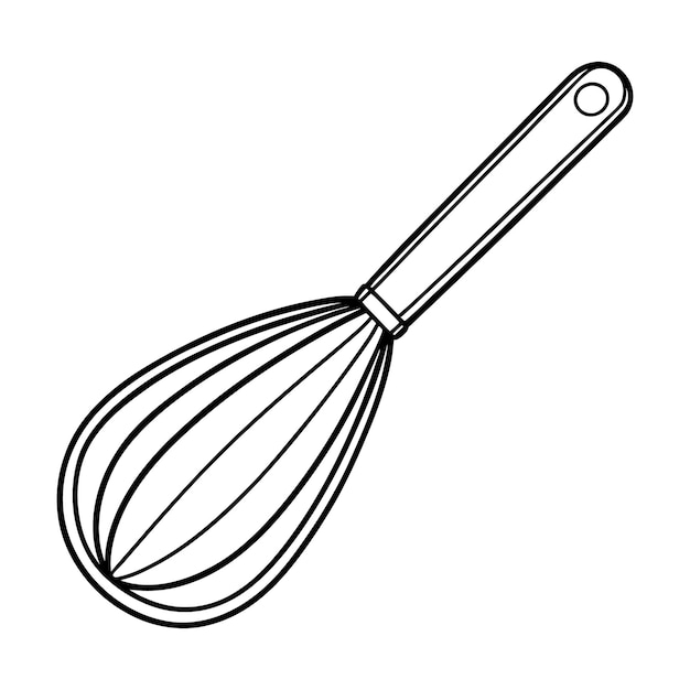 Ilustración vectorial de Whisk para proyectos de arte de panadería y cocina con un diseño único