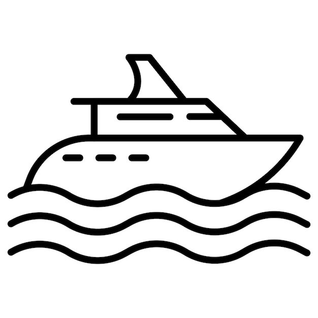 Ilustración vectorial de yates