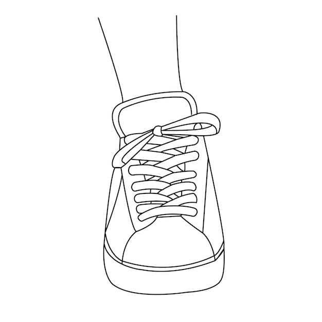 Vector ilustración vectorial del zapato