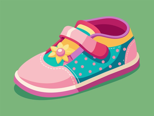 Vector ilustración vectorial de zapatos para bebés