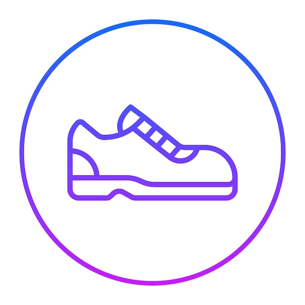 Ilustración vectorial de zapatos de ejercicio