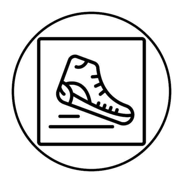 Ilustración vectorial de zapatos de ejercicio