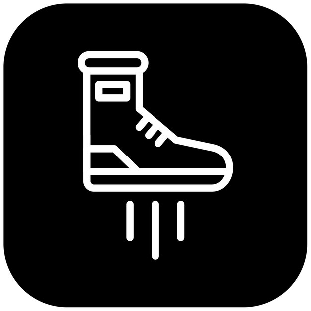 Ilustración vectorial de zapatos voladores