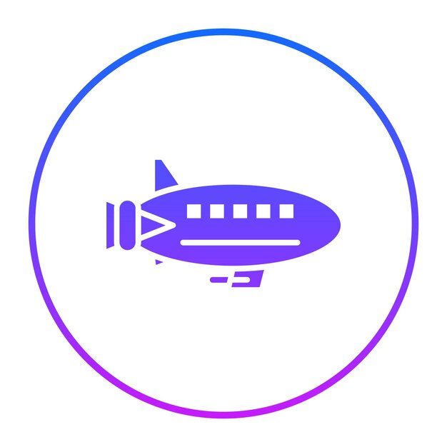 Ilustración vectorial del Zeppelín