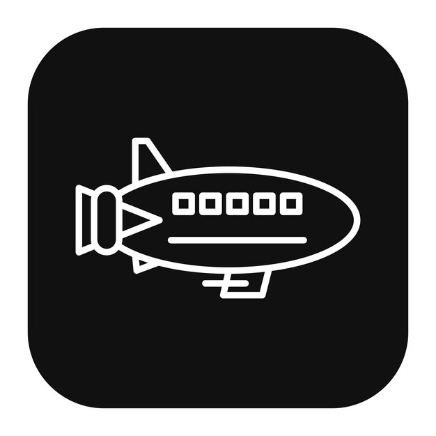 Ilustración vectorial del Zeppelín