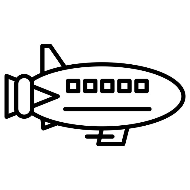 Ilustración vectorial del Zeppelín