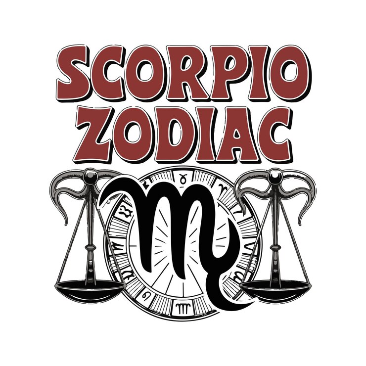 Ilustración vectorial del zodiaco de Escorpión
