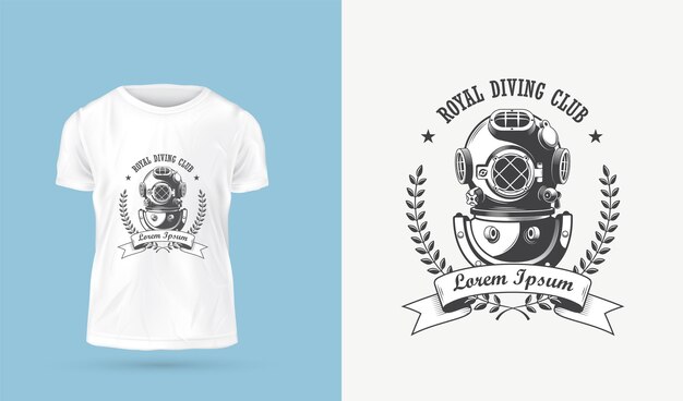 Ilustración vectorización adhesivo y camiseta