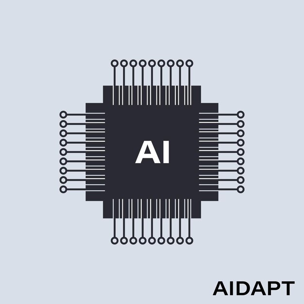 Ilustración Vectorización Inteligencia artificial Diseño del logotipo cibernético