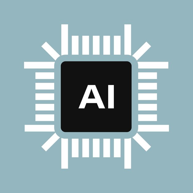Ilustración Vectorización Inteligencia artificial Diseño del logotipo cibernético