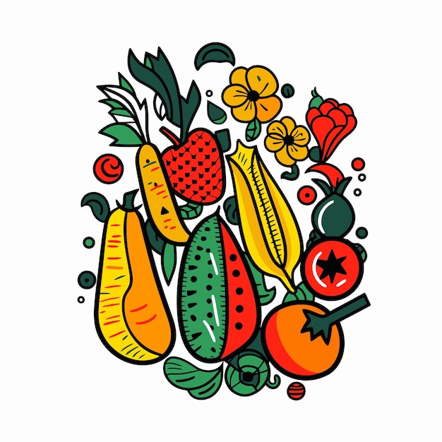 Vector ilustración vegetal