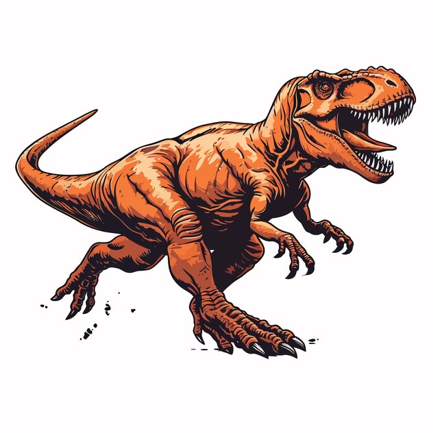 Ilustración velociraptor