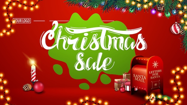 Ilustración de venta de navidad