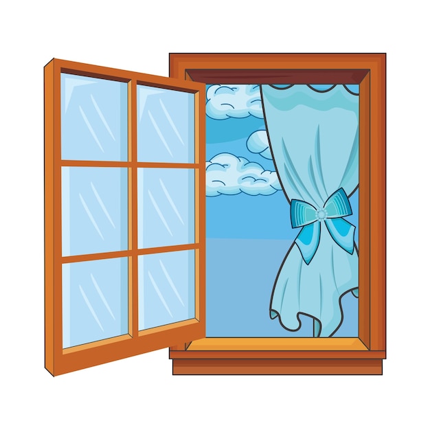 Vector ilustración de la ventana