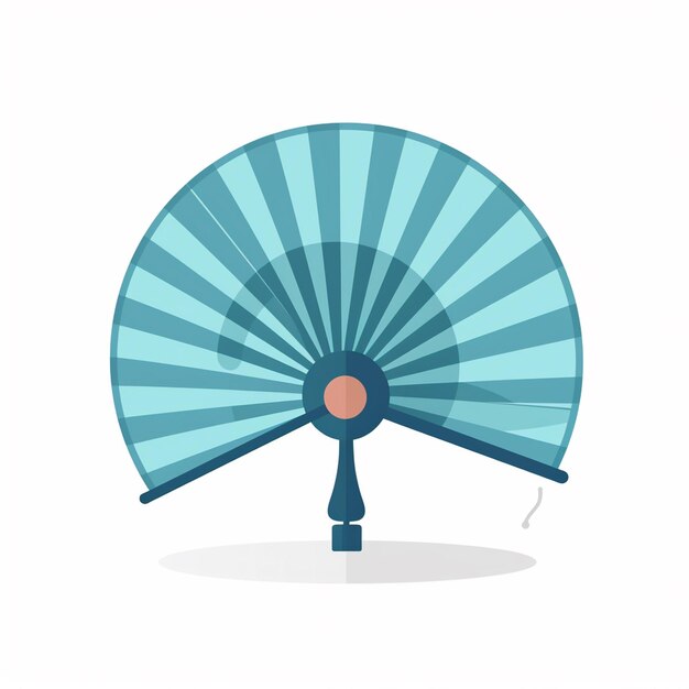 Vector ilustración de ventilador vectorial de aire aislado diseño de objeto de viento icono de enfriamiento conjunto de fondo símbolo