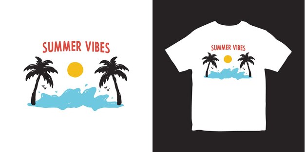 ilustración de verano de playa