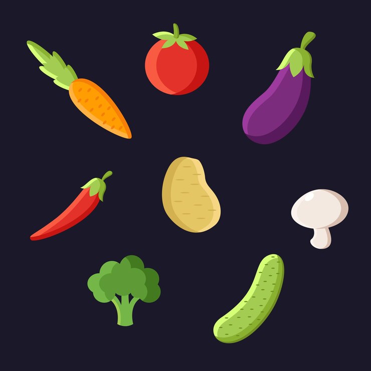 Ilustración de verduras