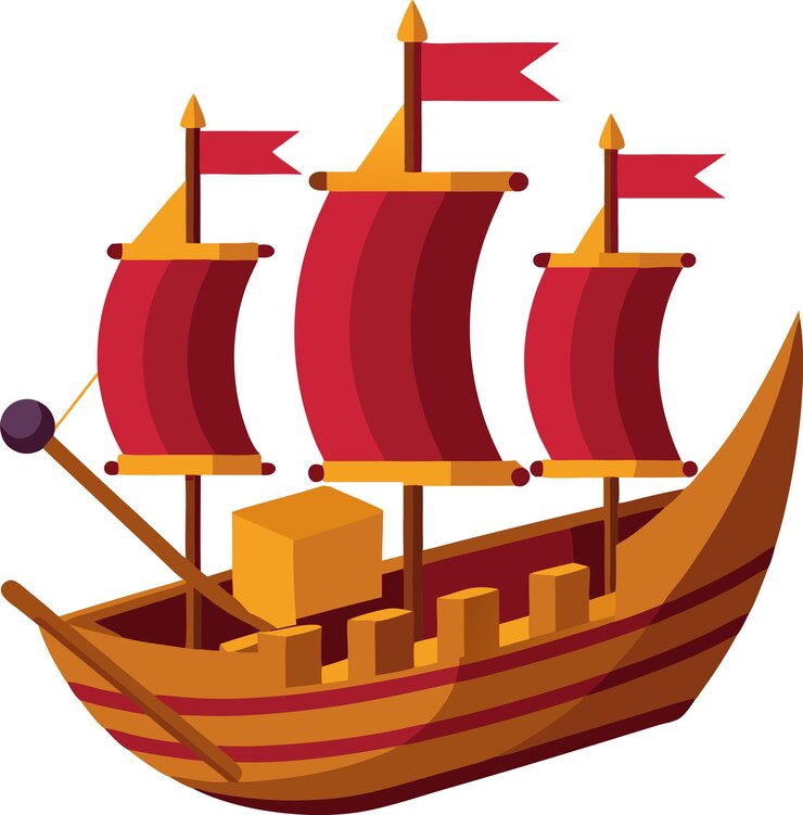 Ilustración del victorioso del barco
