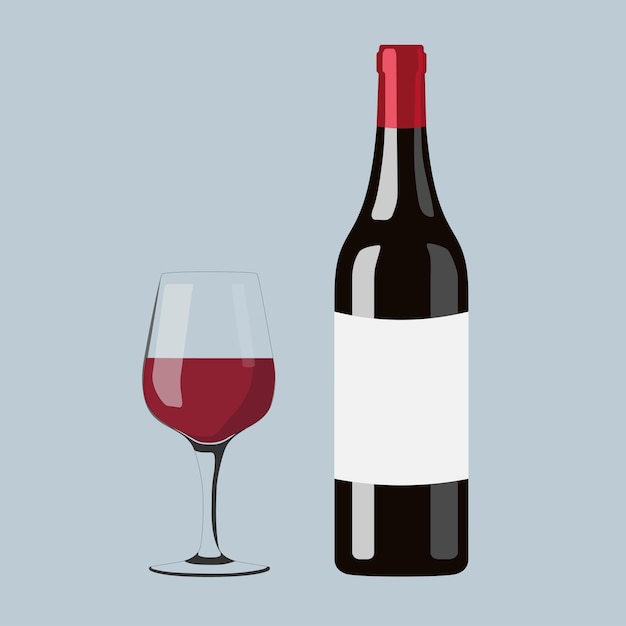 Ilustración del vino tinto