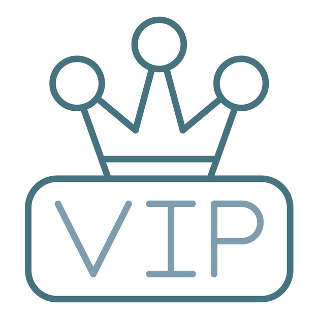 Ilustración de Vip Flat
