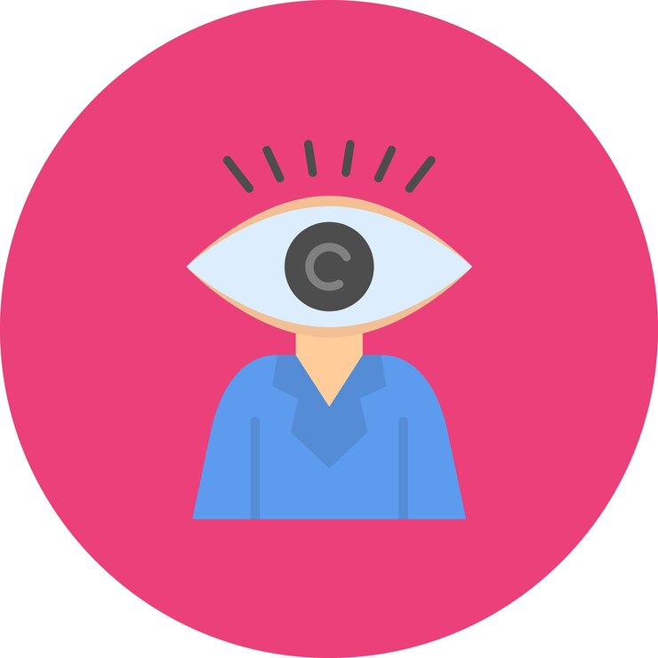 Vector ilustración de la visión plana