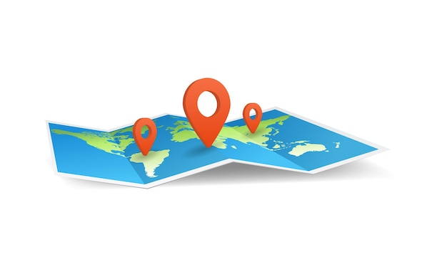 Ilustración de la vista del mapa
