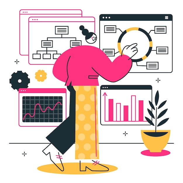 Ilustración visual del concepto de datos