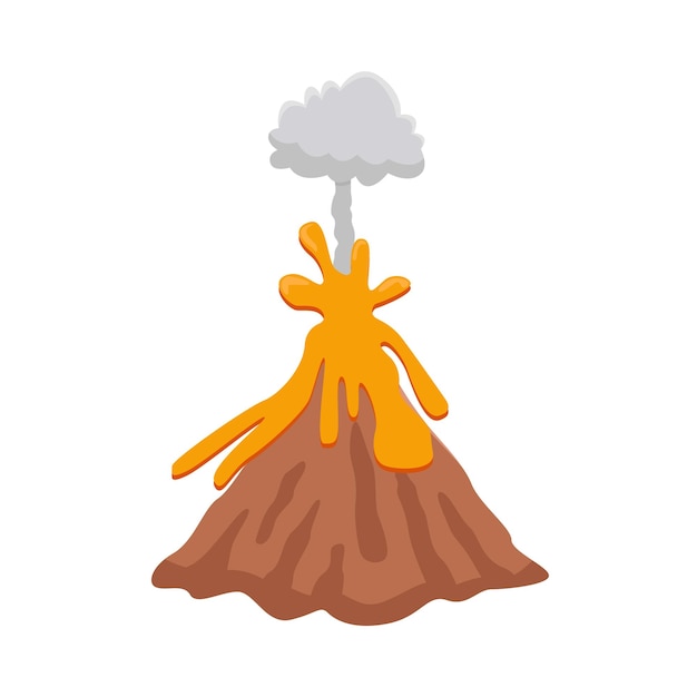 Ilustración del volcán