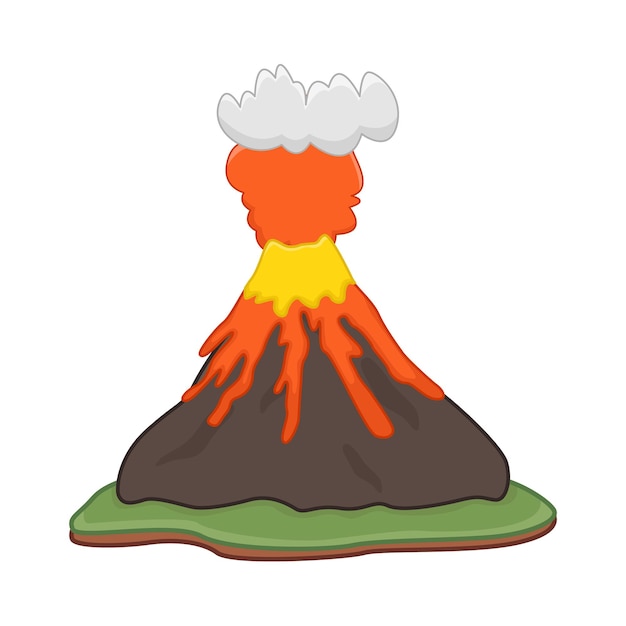 Vector ilustración del volcán