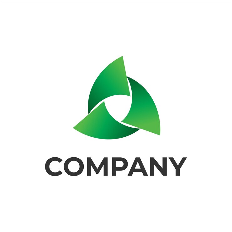 Vector ilustración de vórtice verde abstracto plantilla de diseño de logotipo de onda reciclar concepto de logotipo aislado sobre fondo blanco salvar la tierra salvar nuestro planeta