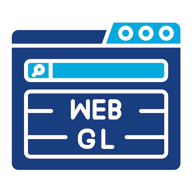 Ilustración de Webglotone en dos tonos