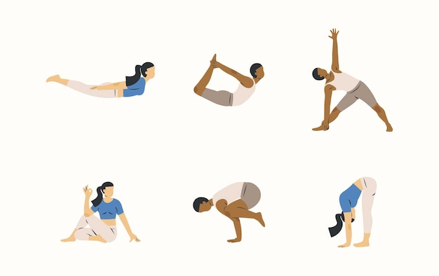 Ilustración del yoga