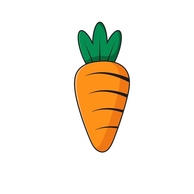 Ilustración de una zanahoria vegetal