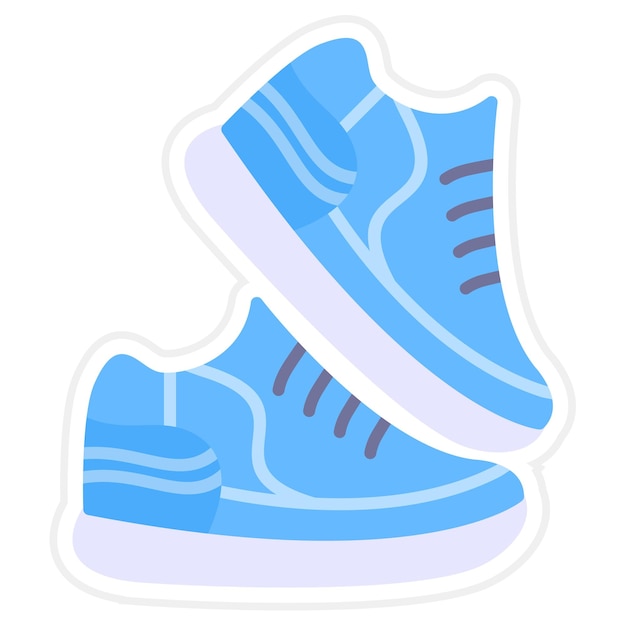 Ilustración de zapatos deportivos planos