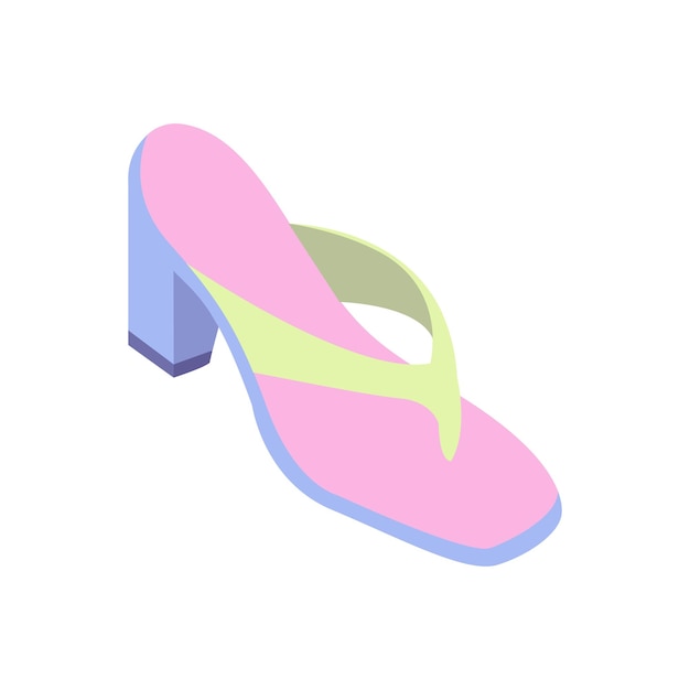 Vector ilustración de zapatos planos para mujeres