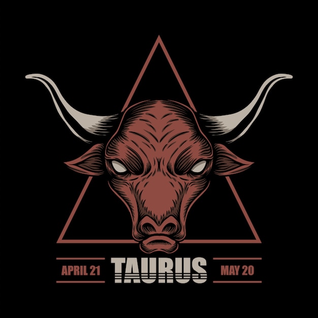 Ilustración del zodiaco Tauro