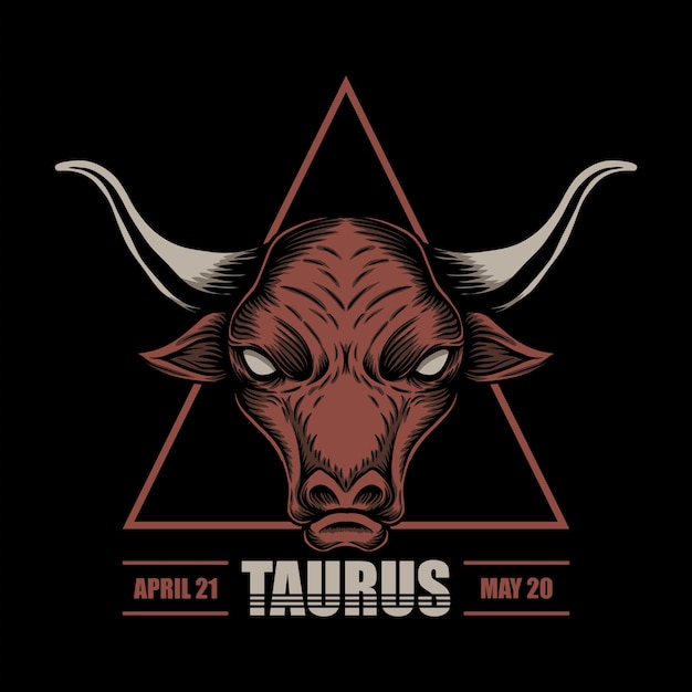 Vector ilustración del zodiaco tauro