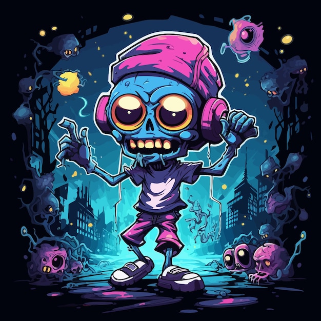 ilustración de zombie