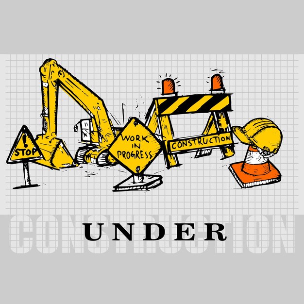 Ilustración de la zona de construcción